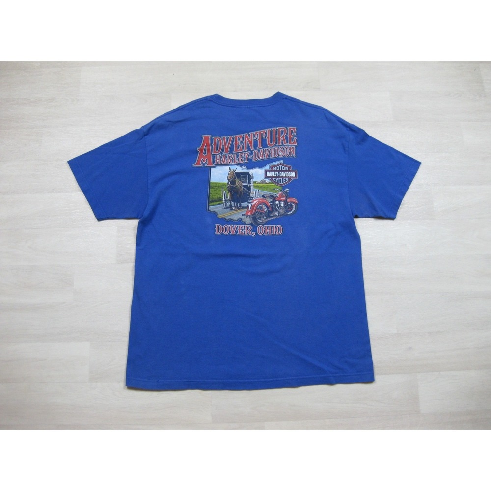 Harley-Davidson Motorcycles T Shirt Men's (XL) One Classy Ride Pinup Biker Ohio - Picture 11 of 15